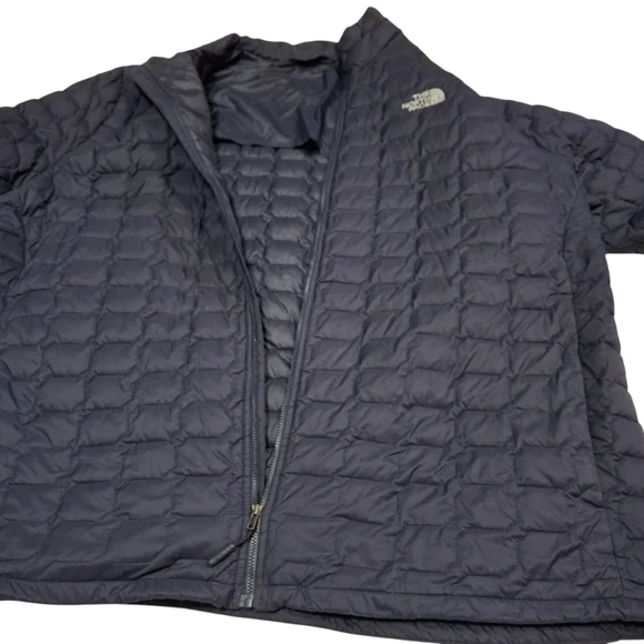 The North Face ThermoBall Full-Zip Navy Nylon Puffer Jacket Men Size XXXL - Picture 6 of 16
